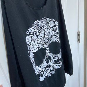 Flower Skull Tank Top